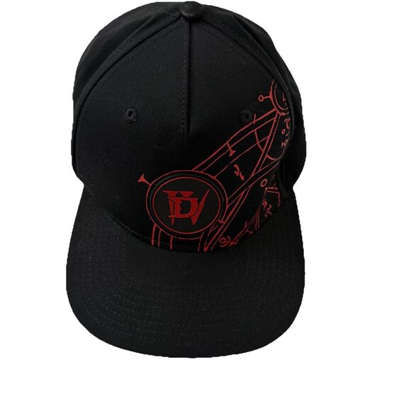 Blizzard Other - Blizzard Entertainment Hat Mens Diablo IV Sigil Black Snapback Hat